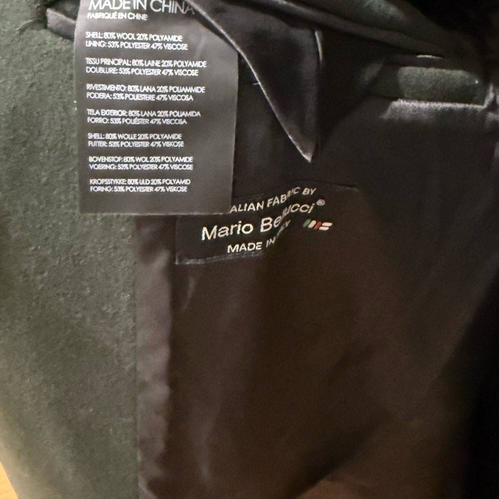 Club Monaco Green wool coat - Picture 3 of 4